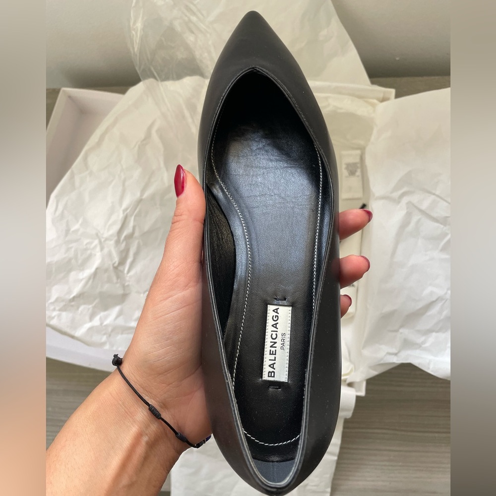 New Balenciaga ballerina flat calf skin